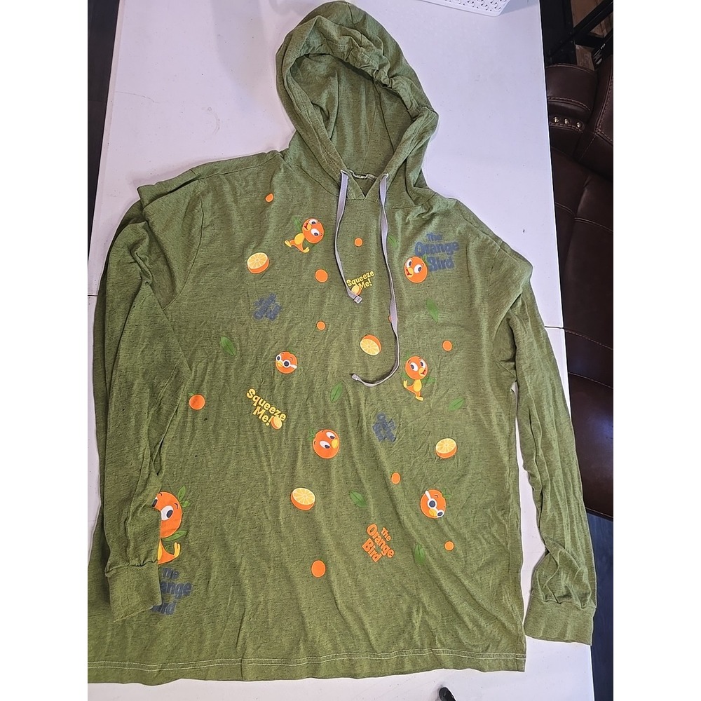 Disney Parks Orange Bird Hoodie Large‎ Longsleeve Lightweight